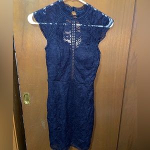 Blue Lace Windsor Dress